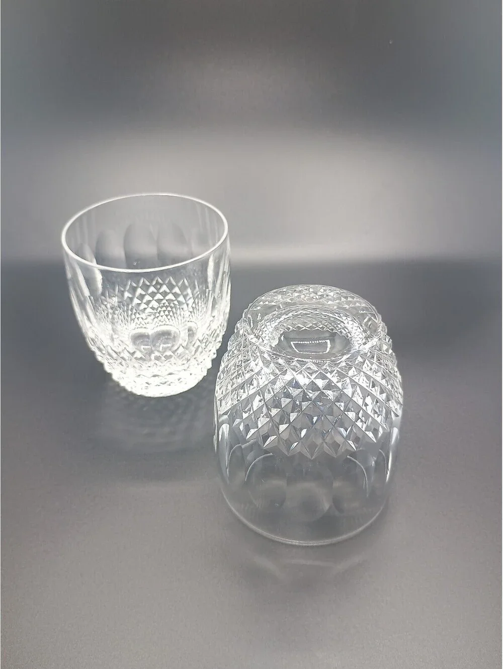 Pair of Vintage Waterford cut crystal 